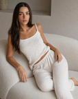 Amore Heart Ribbed Pajama Set