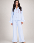 Estelle Ruffle Checkered Pajama Set