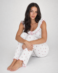 Paris Ruffle Floral Pajama Set