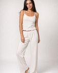 Amore Heart Ribbed Pajama Set
