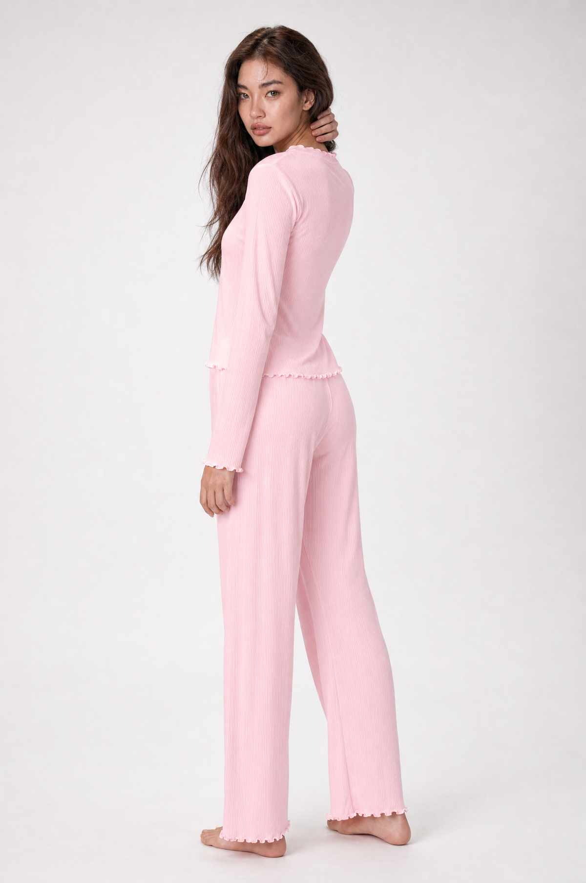 Bisou Ribbed Pajama Set