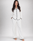 Venezia Pipeline Contrast Pajama Set